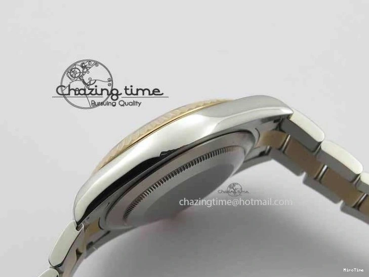 MiroTime 1218 Sleek DateJust II 41mm SS RG BP Maker Best Edition RG Roman Dial On SS RG Bracelet SA 3711